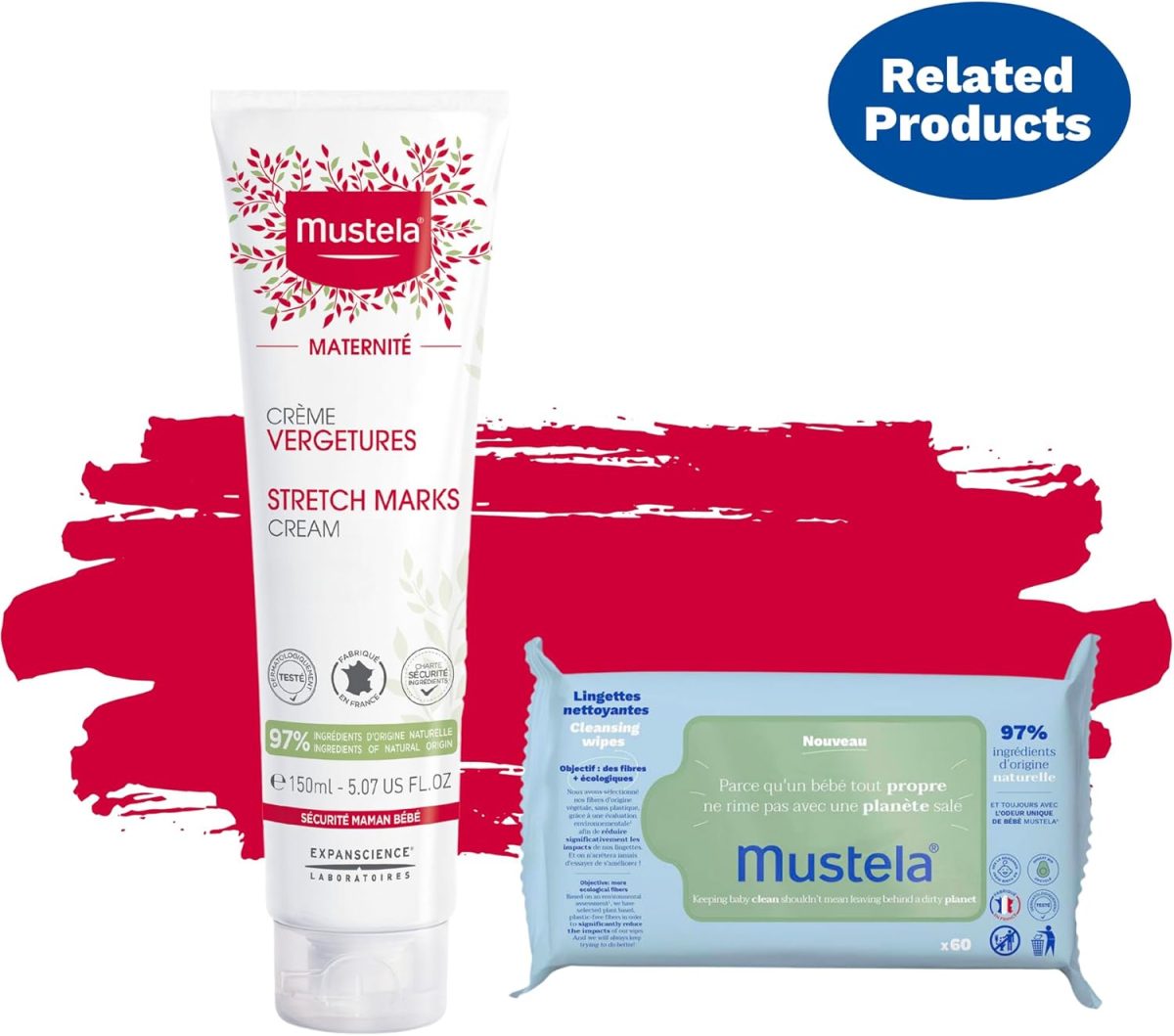 1732297106 Mustela Maternity Stretch Marks Recovery Serum for Pregnancy with Natural Avocado Maracuja Oil Fragrance Free EWG Verified 45ml