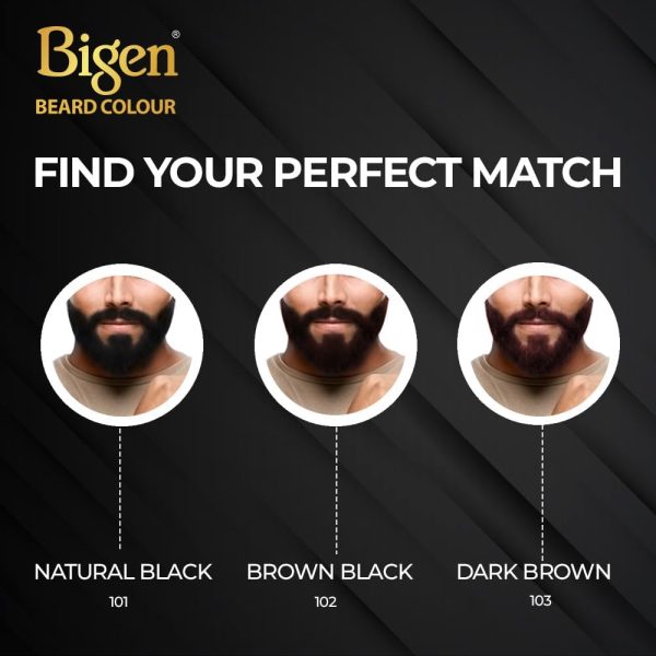 1732322152 Bigen Mens Beard Colour No Ammonia Formula with Aloe Extract Olive Oil 102 Brown Black