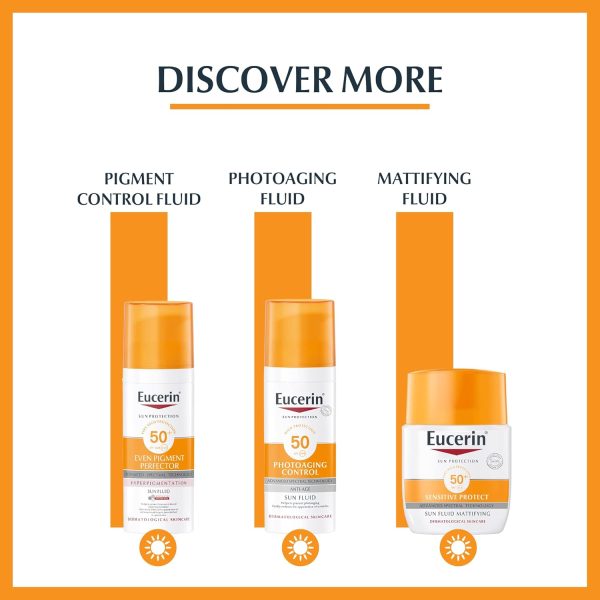 1732360273 Eucerin Face Sunscreen Oil Control Gel Cream Dry Touch High UVAUVB SPF 50 Light Texture Sun Protection Suitable Under Make Up For Blemish Prone Skin 50ml