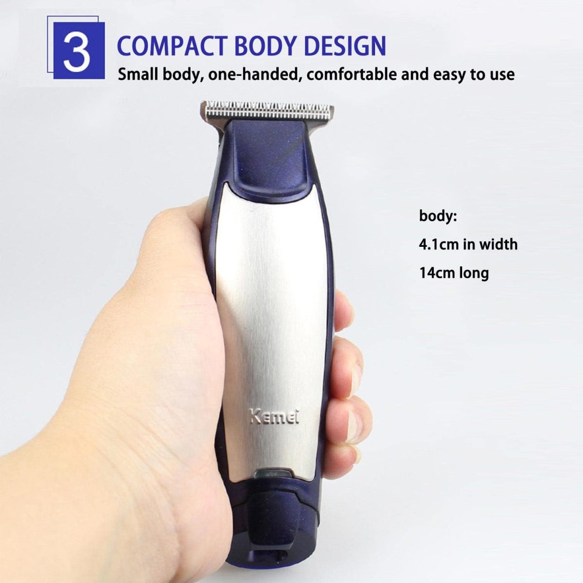 1732381786 KEMEI Mens Self Cut Hair Trimmer Waterproof Cordless Rechargeable Hair Cutting Clippers Groomer with Stainless Steel