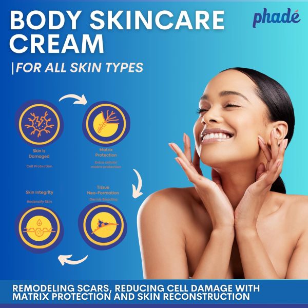 1732387932 Phade Stretch Mark Cream with CICA for Pregnancy Scars Uneven Skin Tone Ageing 200ml