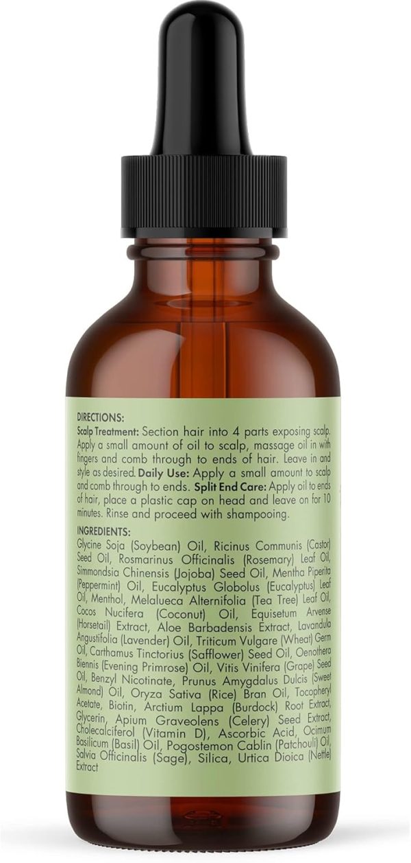 1732389196 Mielle Organics MIELLE ROSEMARY MINT SCALP HAIR OIL INFUSED WBIOTIN ENCOURGES GROWTH FOR DAILY USE SCALP TREATMENT SPLIT END CARE SCALP STRENGTHENING OIL