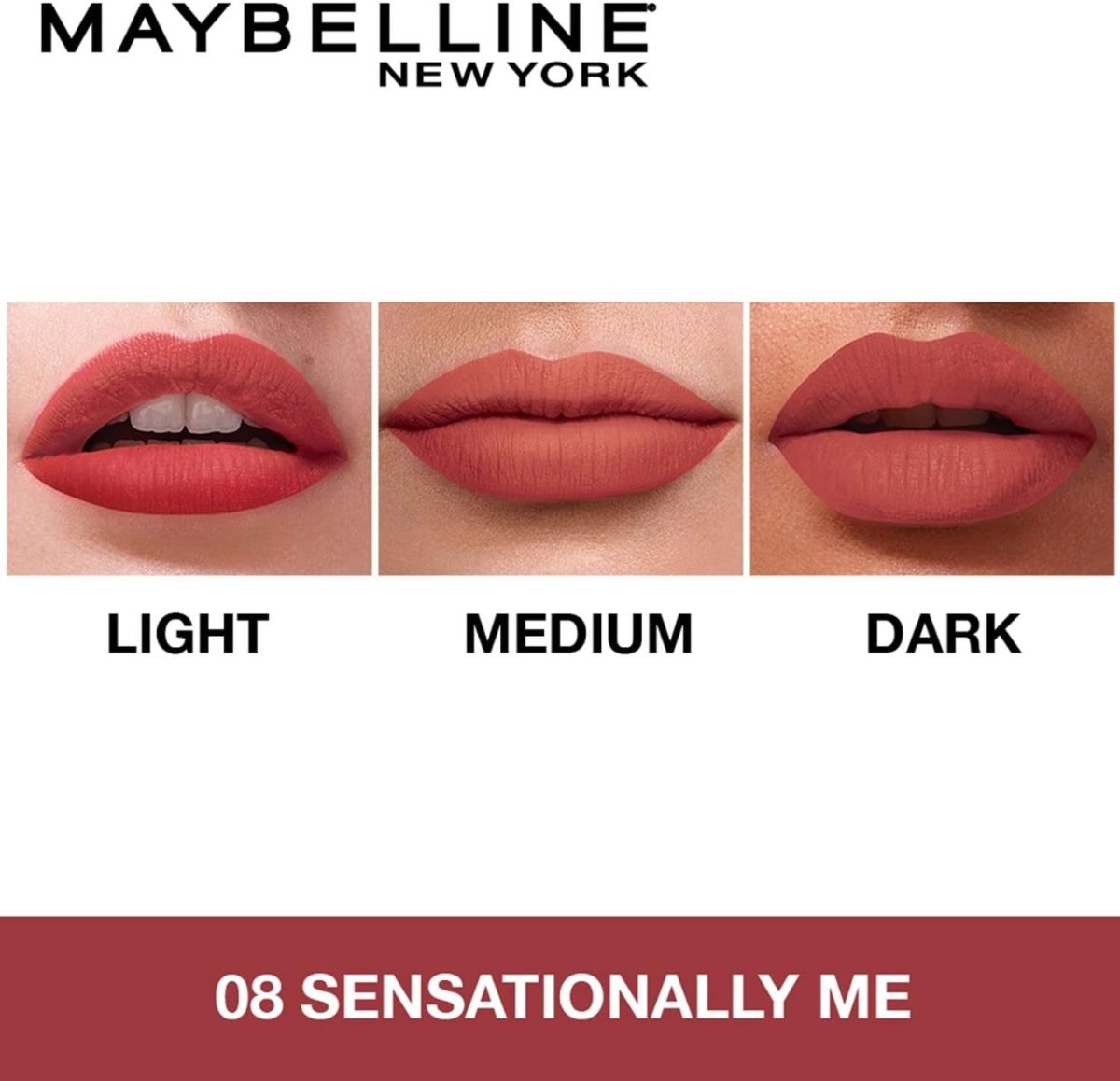 1732393966 Maybelline New York Sensational Liquid Matte Lipstick 08 Sensationally Me 7 ml