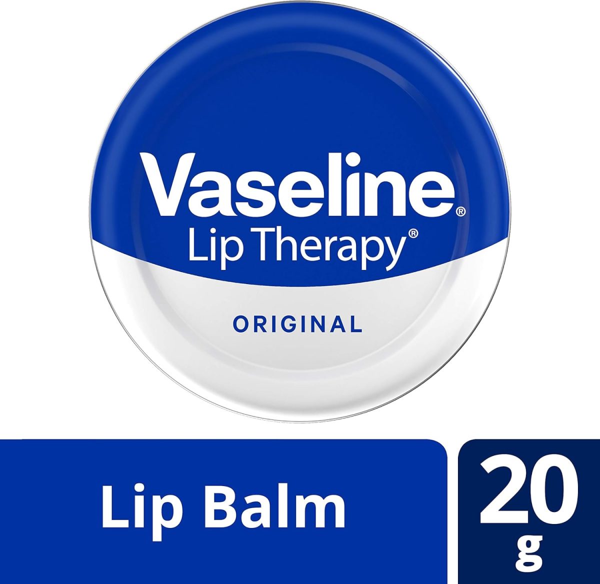 1732474003 Vaseline Lip Therapy Petroleum Jelly Original for Men 0.7 oz Lip Balm