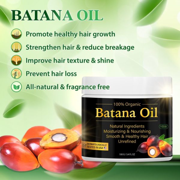 1732474716 YBW 100 Natural Raw Batana Oil for Hair Growth Dr. Sebi Hair Oil from Honduras Prevent Hair Loss Eliminates Split Ends for Men Women