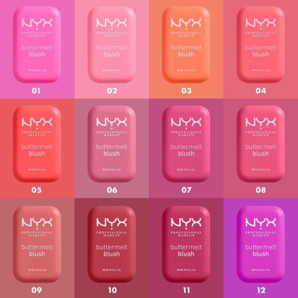 1732504760 NYX Professional Makeup Buttermelt Blush Powder Blush up to 12 H Wear Fade Transfer Resistant Getting Butta