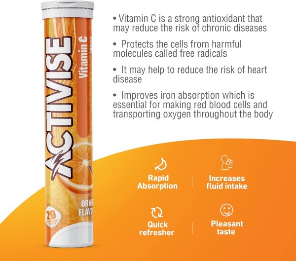 1732678696 Activise vitamin c 1000mg effervescent tablets orange 20s