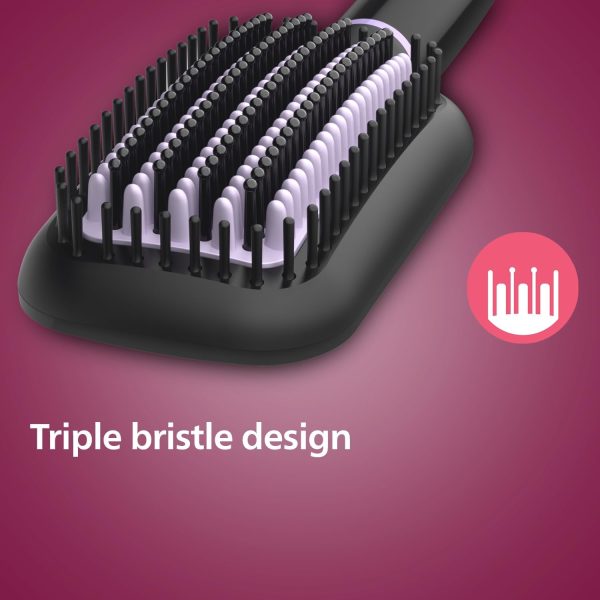 1732678697 PHILIPS Bhh880 Auto Curler Heated Straightening Brush Style Care BLACK