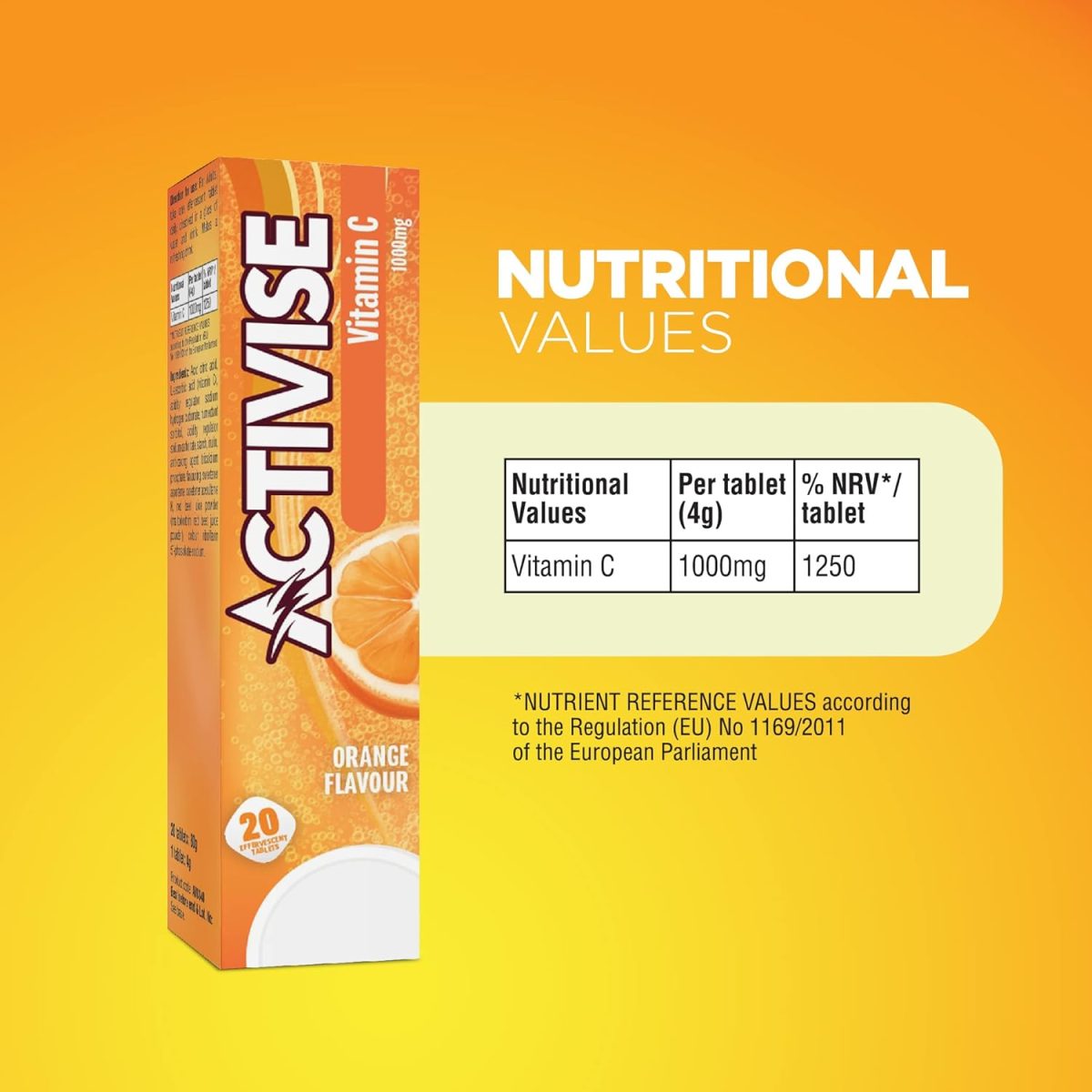 1732678698 Activise vitamin c 1000mg effervescent tablets orange 20s