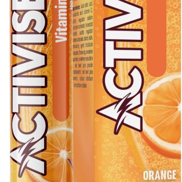 Activise vitamin c 1000mg effervescent tablets orange 20s