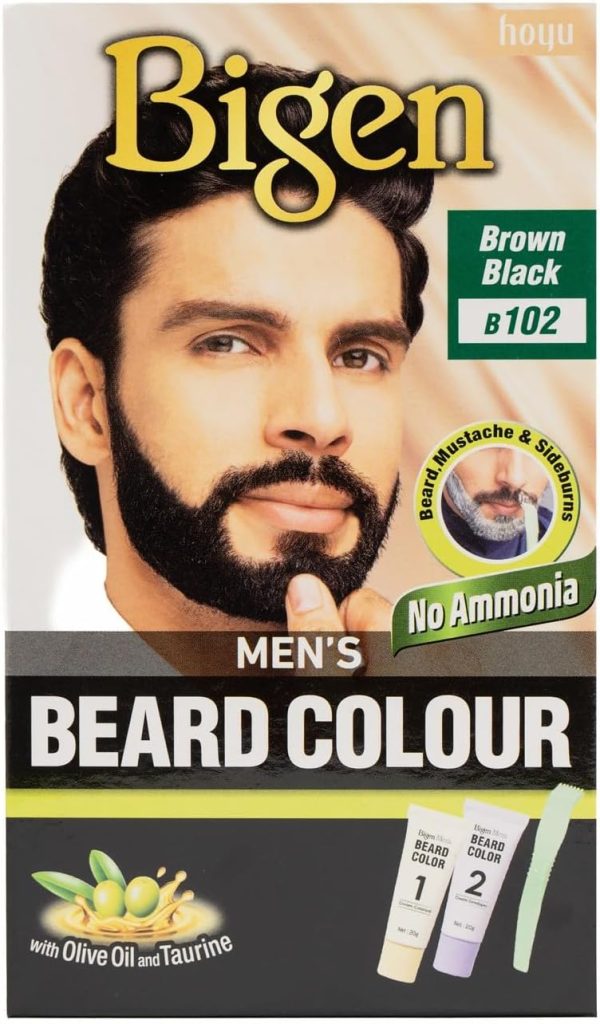 Bigen Mens Beard Colour No Ammonia Formula with Aloe