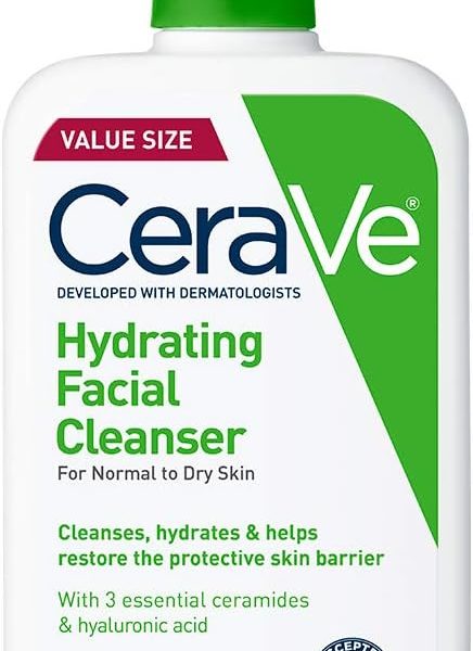 CeraVe Hydrating Facial Cleanser Moisturizing Non Foaming Face Wash with