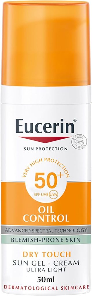 Eucerin Face Sunscreen Oil Control Gel Cream Dry Touch High UVAUVB