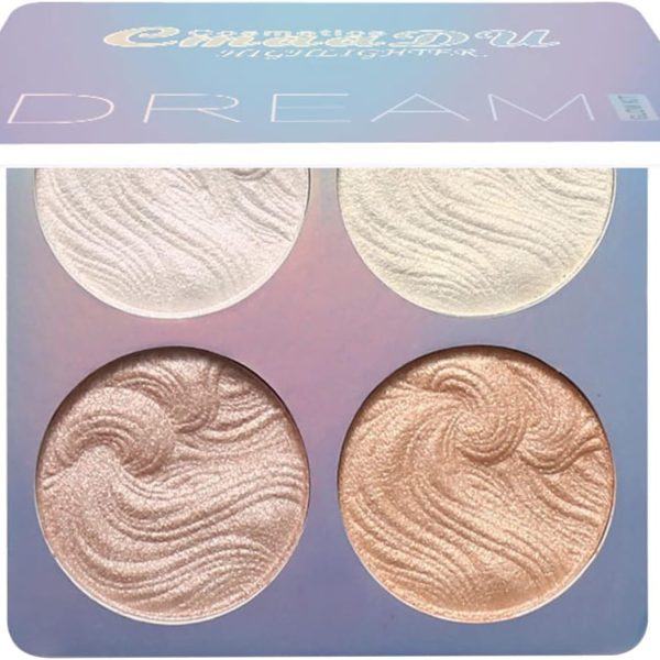 Graflsoa 4 in 1 Shimmer Highlighter Powder Palette Illuminator Powder Palette Highlighter