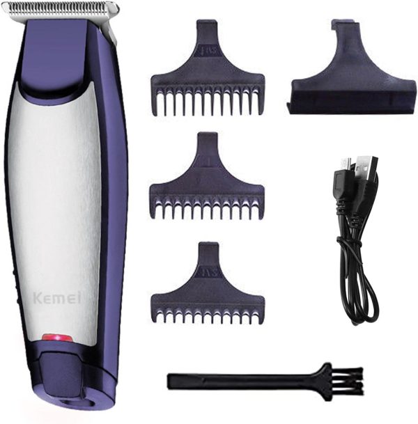 KEMEI Mens Self Cut Hair Trimmer Waterproof Cordless Rechargeable Hair Cutting