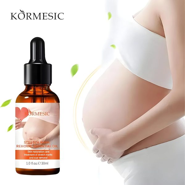 KORMESICNatural Stretch Marks Scars Belly Oil with Advanced Snail Mucin Formula Hydrates for 48 Hours Reduces Pregnancy Scars and Evens Skin Tone Belly Serum For Pregnancy 30ml