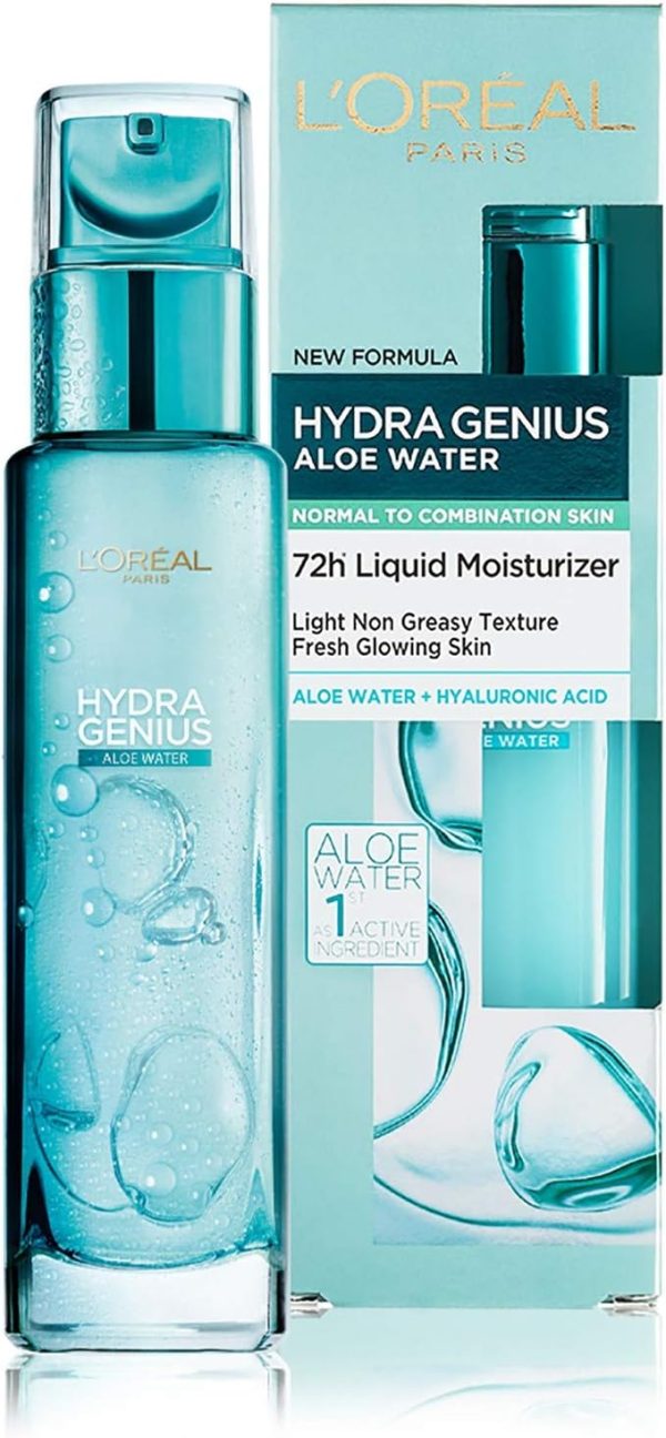 LOreal Paris Hydra Genius Aloe Water 72H Liquid Moisturizer Normal