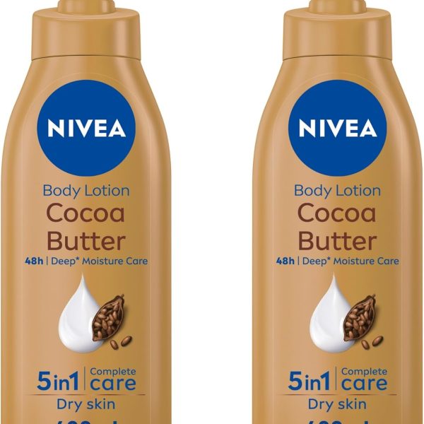 NIVEA Body Lotion Moisturizing Dry Skin Cocoa Butter Vitamin E