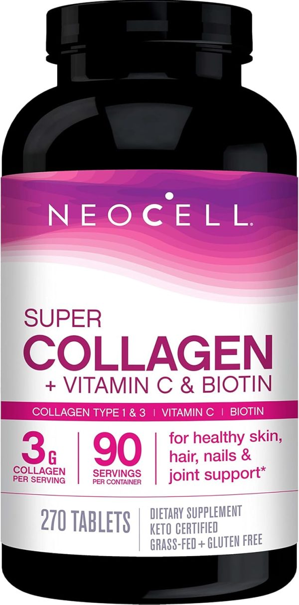 NeoCell Super Collagen Peptides Vitamin C Biotin 3g