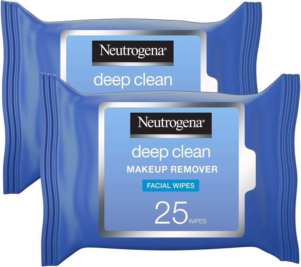 Neutrogena Deep Clean Makeup Remover Pack of 2x25 Wipes Oil Free