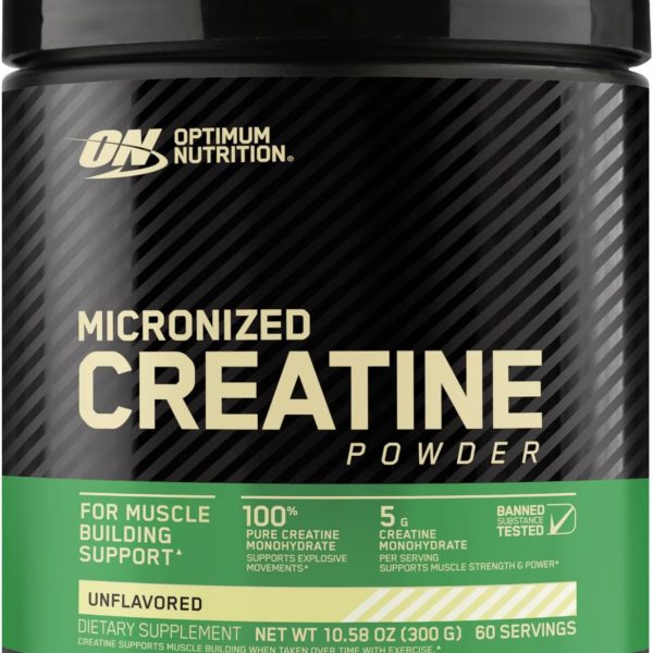 Optimum Nutrition ON Micronized Creatine Monohydrate Powder for Muscle Building