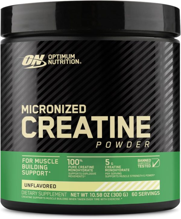 Optimum Nutrition ON Micronized Creatine Monohydrate Powder for Muscle Building