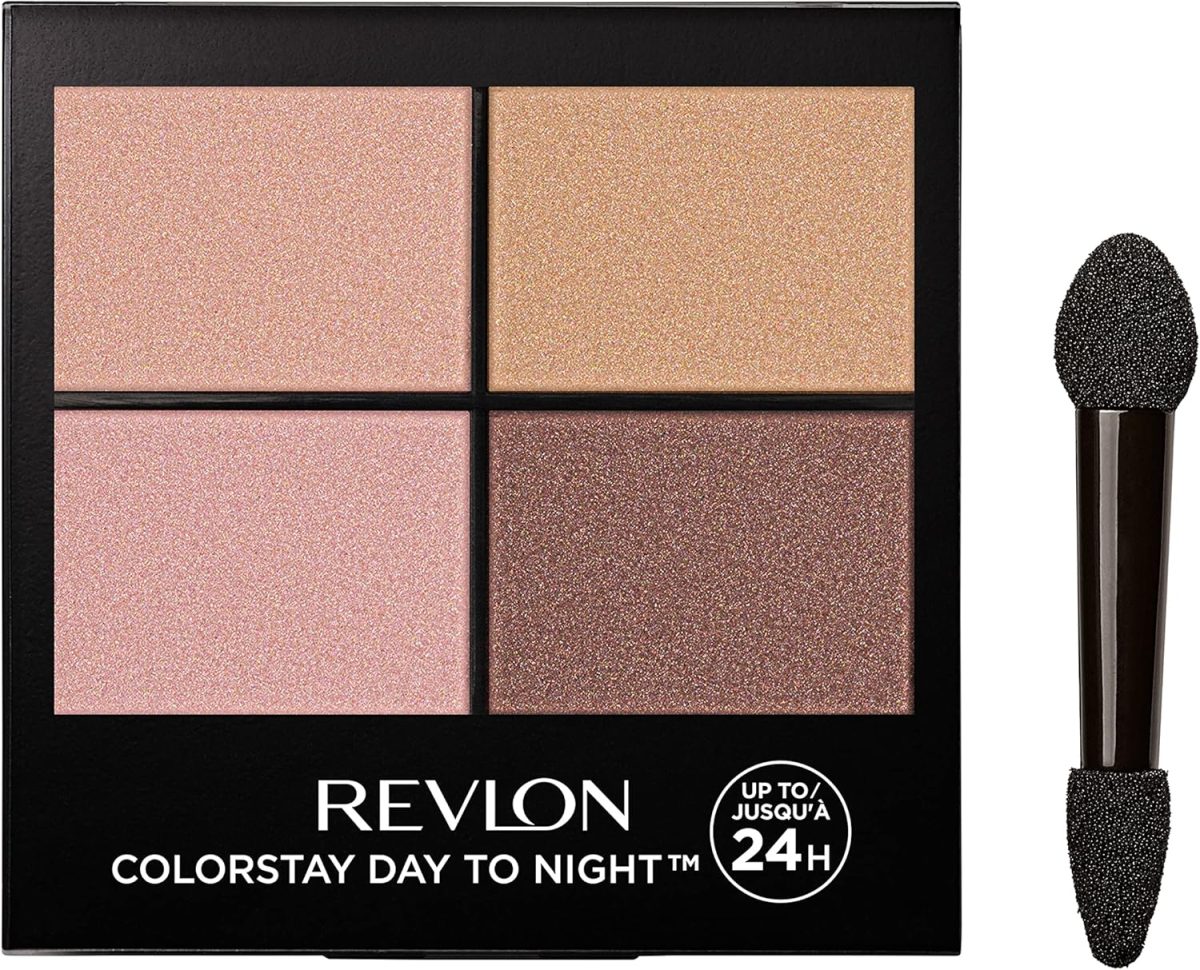 Revlon ColorStay 24 Hour Eyeshadow Quad with Dual Ended Applicator Brush