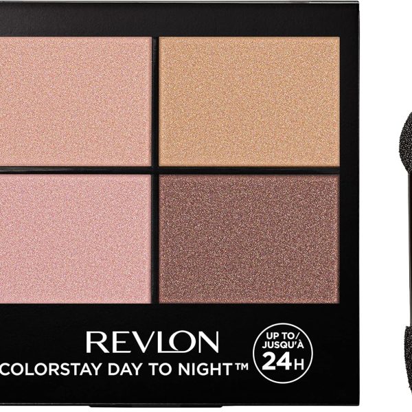 Revlon ColorStay 24 Hour Eyeshadow Quad with Dual Ended Applicator Brush