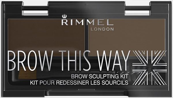 Rimmel London Brow This Way Eyebrow Sculpting Kit Dark Brown