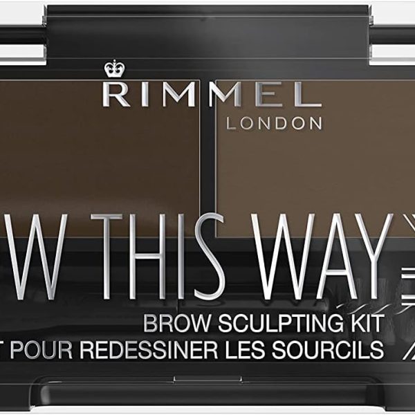 Rimmel London Brow This Way Eyebrow Sculpting Kit Dark Brown