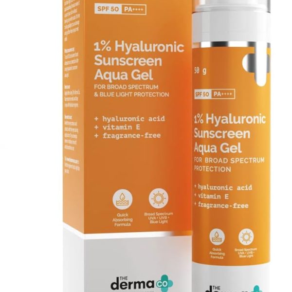 The Derma Co Hyaluronic Sunscreen Aqua Ultra Light Gel With