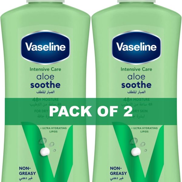 Vaseline Body Lotion Aloe Soothe 2 X 400ml