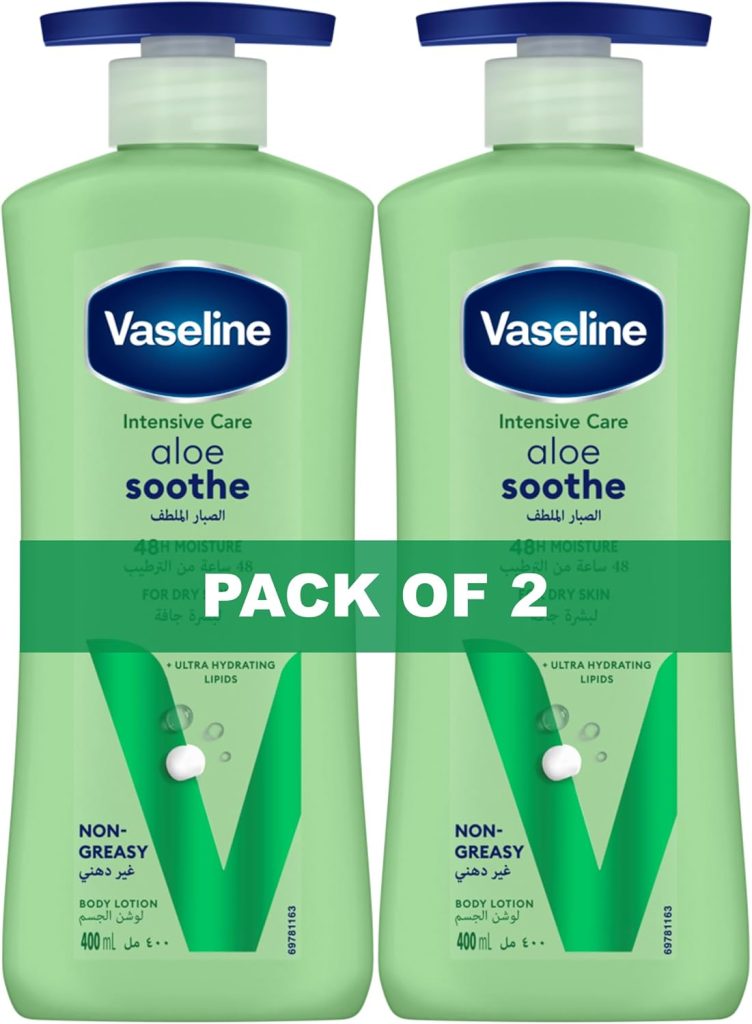 Vaseline Body Lotion Aloe Soothe 2 X 400ml