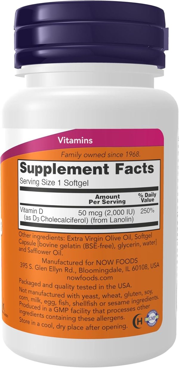 1733417713 Now Foods Vitamin D 3 2000Iu 120 Softgels