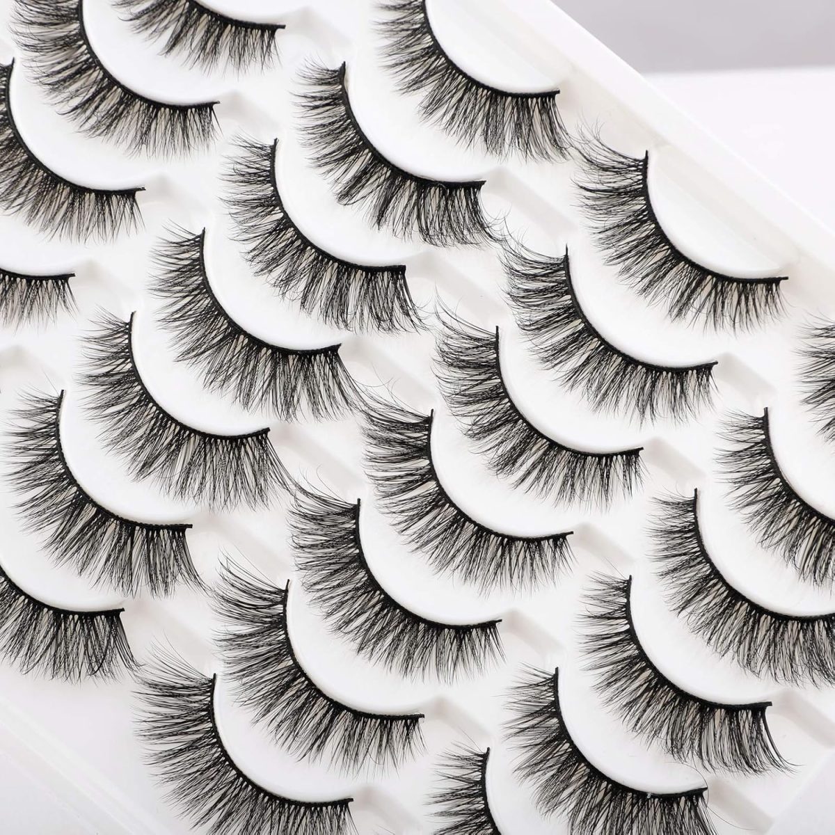 1733423851 Newcally Lashes False Eyelashes Cat Eyes Wispy Natural Faux Mink Lashes 14 Pairs Pack Light Volume Short Fake Eye Lashes Multipack