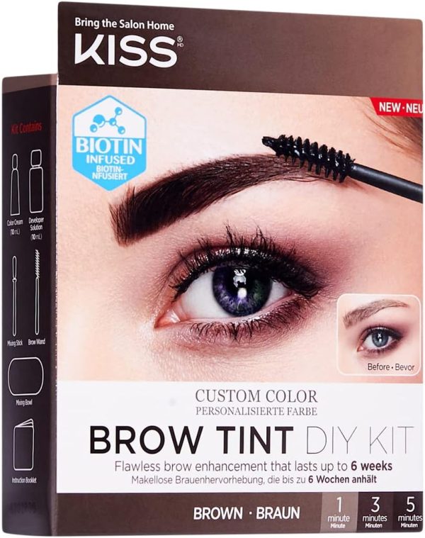 1733424456 Kiss Brow Tint Diy Kit Brown Kebt01C 731509972870