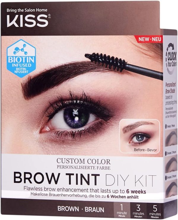 1733424458 Kiss Brow Tint Diy Kit Brown Kebt01C 731509972870