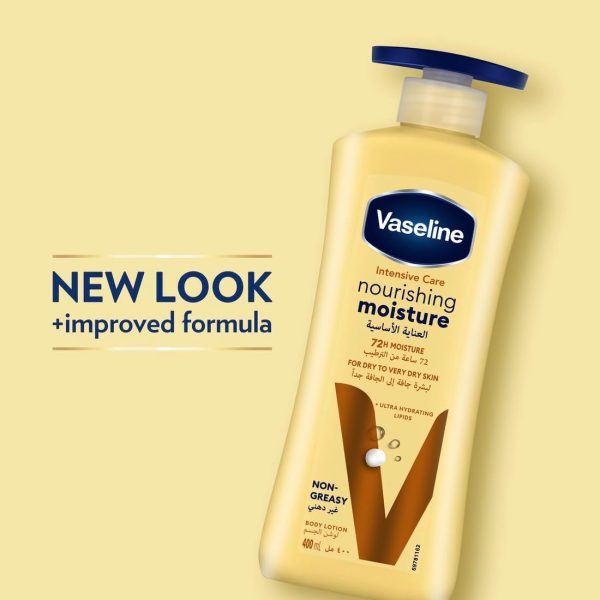 1733454993 Vaseline Intensive Care Body Lotion for Dry to Very Dry Skin Nourishing Moisture 72hr Moisturising 3 x 400ml