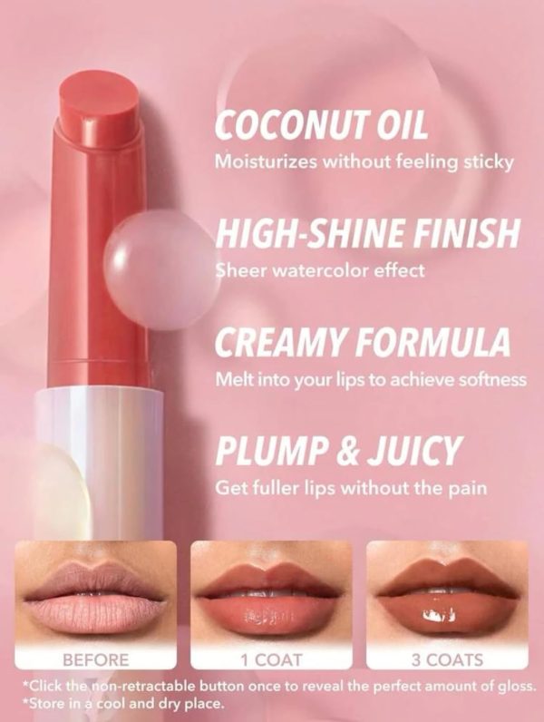 1733747942 SHEGLAM Makeup Pout Perfect Shine Lip Plumper Moisturizing Plumping Solid Lip Gloss Non Stick Nourishing Sepia Kiss