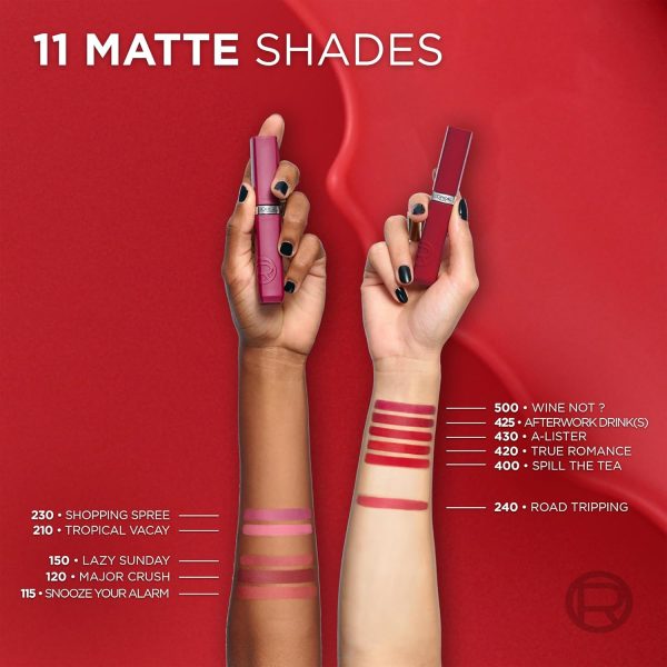 1733764958 L´Oreal Paris LOreal Paris Infaillible Le Matte Resistance Liquid Lipstick up to 16 Hour wear 210 TROPICAL