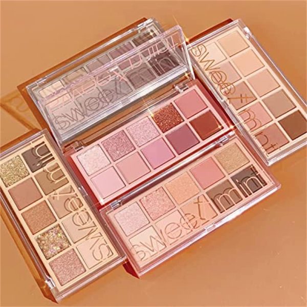 1733782361 Aputue 10 Colors Eyeshadow Palette Matte Glitter Shimmer Eyeshadow Makeup Long Lasting Blendable Shades Naturing Looking Waterproof Cool Eye Shadow Makeup Palette