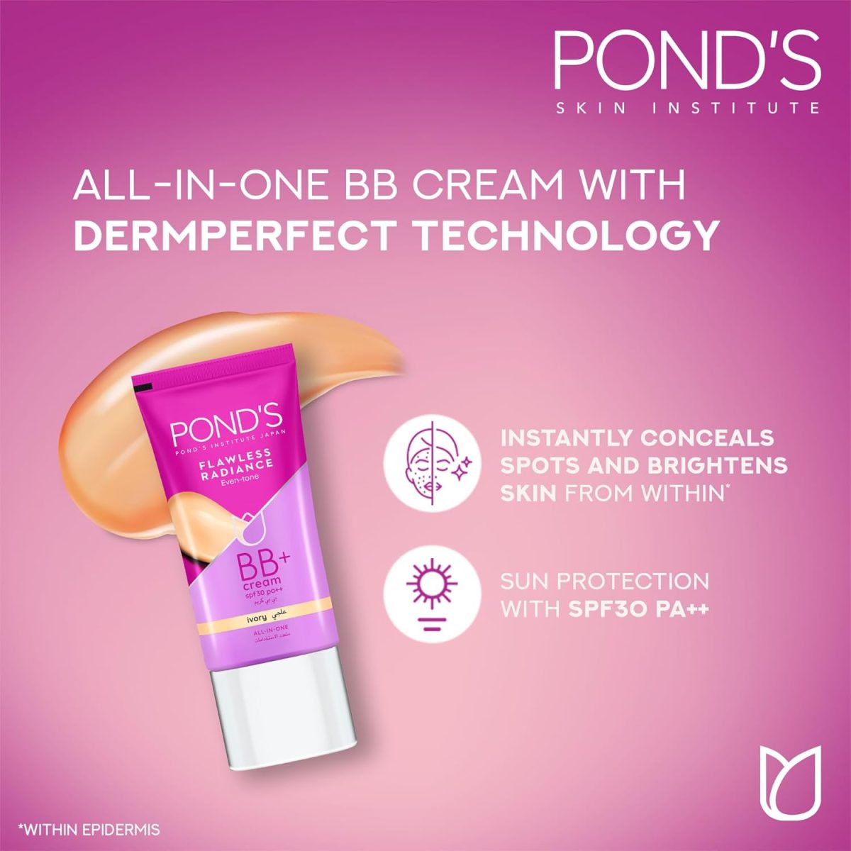 1733973750 PONDS Flawless Radiance BB Cream Beige with SPF 30 PA for Even tone Skin 25g