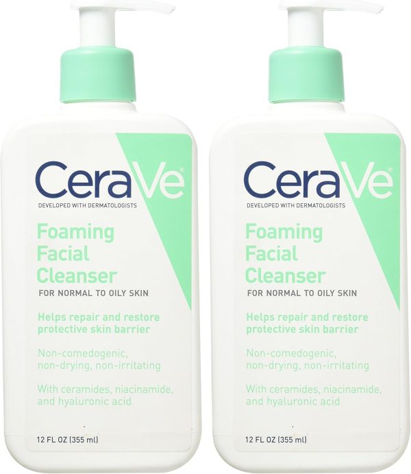 1733983309 CeraVe Foaming Facial Cleanser 12oz Pack of 2