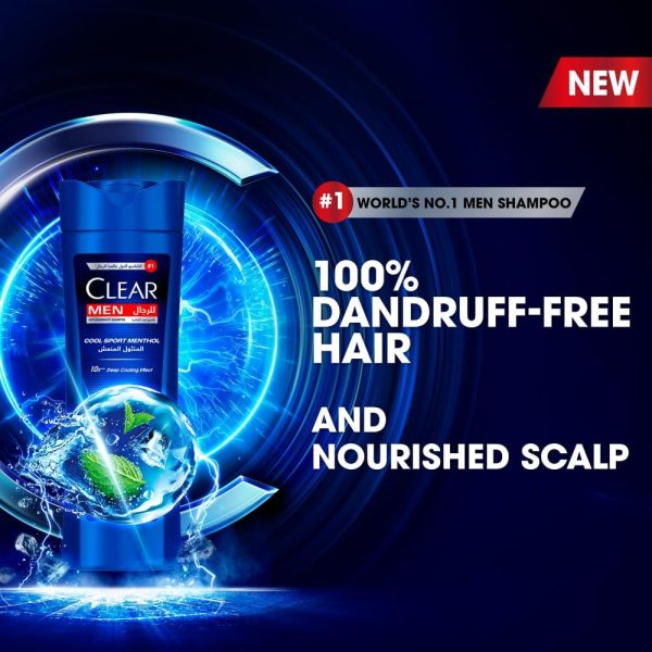 1734012319 CLEAR Shampoo for men anti dandruff shampoo Cool Sport Menthol 100 Dandruff free hair Nourished Scalp 200ml