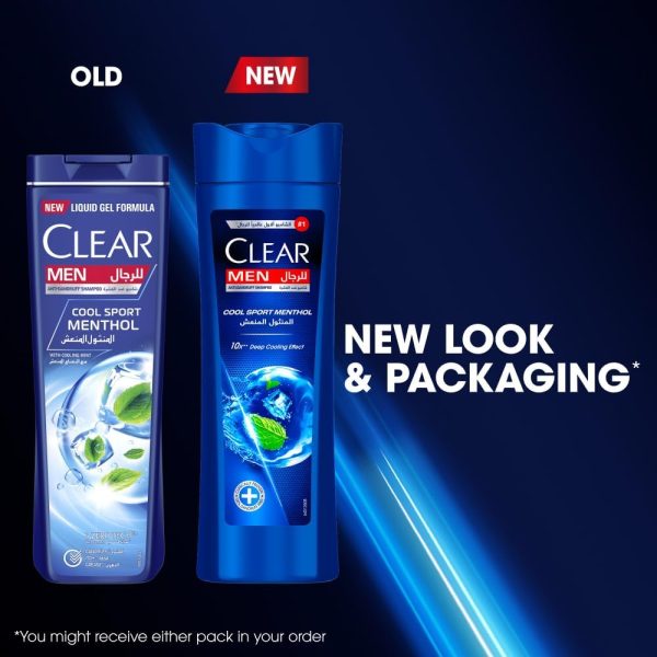 1734012324 CLEAR Shampoo for men anti dandruff shampoo Cool Sport Menthol 100 Dandruff free hair Nourished Scalp 200ml