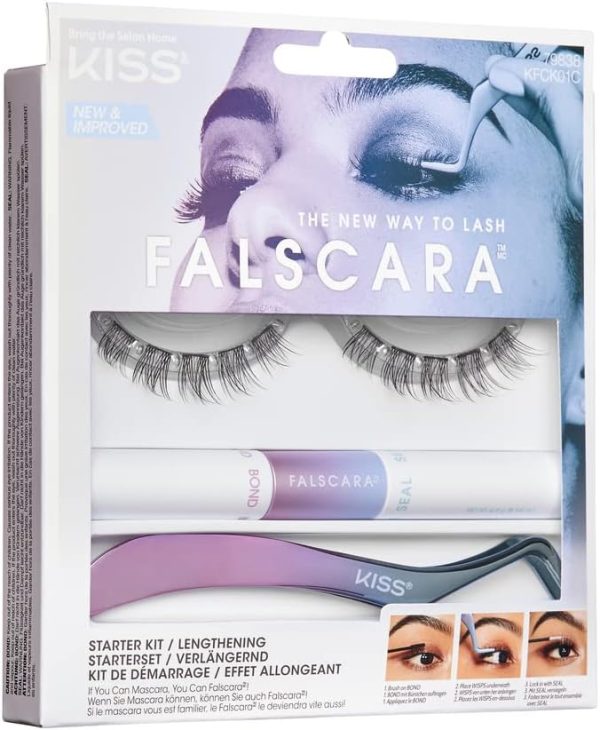 1734021413 Kiss Falscara Eyelash Starter Kit Kfck01C