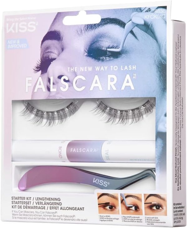 1734021414 Kiss Falscara Eyelash Starter Kit Kfck01C