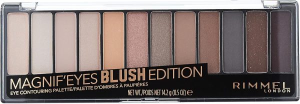 1734023455 Rimmel London 12 Pan Eyeshadow Palette Blushed Edition 14g