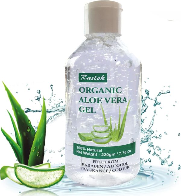 1734214199 Raslok Aloe Vera Gel 100 Pure Natural Aloe Gel For Moisturizing Face Skin Hair CareDurable Moisturizing Hydrating Soothing Non Sticky 7.76 OZ