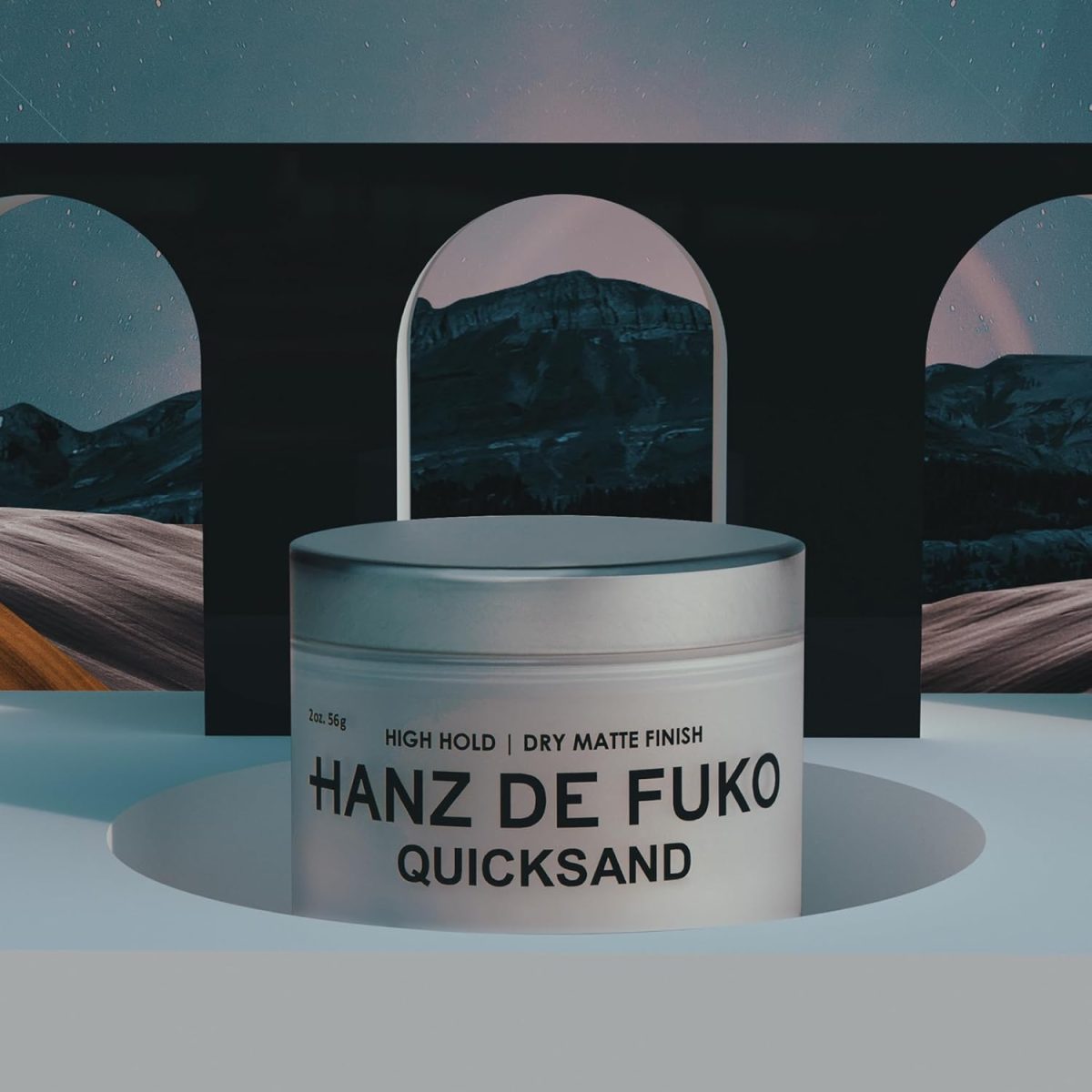 1734228865 Hanz de Fuko Quicksand – Premium Mens Hair Styling Wax Dry Shampoo Combo – High Hold Ultra Matte Finish – Certified Organic Ingredients 2 oz